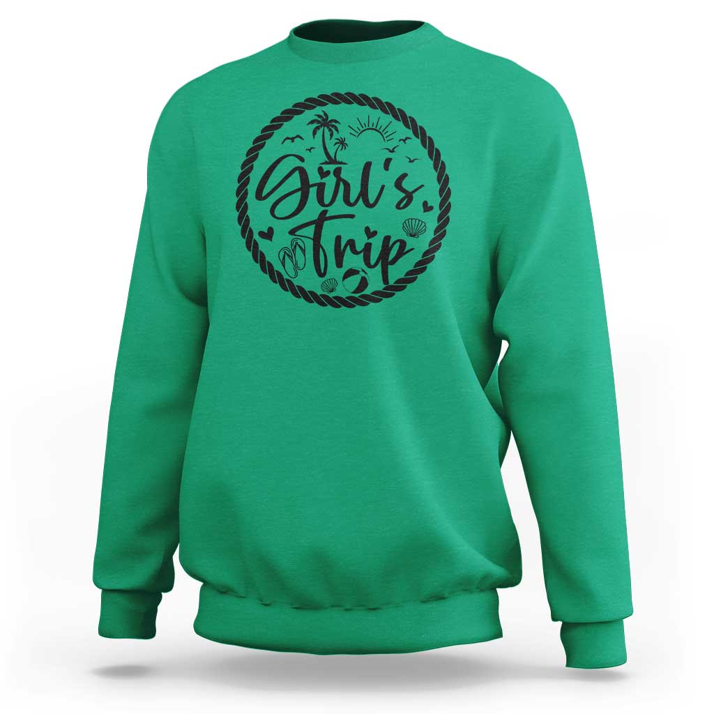 Girls Trip Sweatshirt Beach Party Drinks With Friends And Memories - Wonder Print Shop