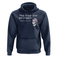 Funny 4th Of July Hoodie Stay Strapped Or Get Clapped - Wonder Print Shop