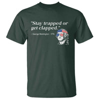 Funny 4th Of July T Shirt Stay Strapped Or Get Clapped - Wonder Print Shop