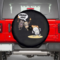 Funny Camping Spare Tire Cover Group Hug S'more Roasting Outdoor