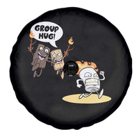 Funny Camping Spare Tire Cover Group Hug S'more Roasting Outdoor