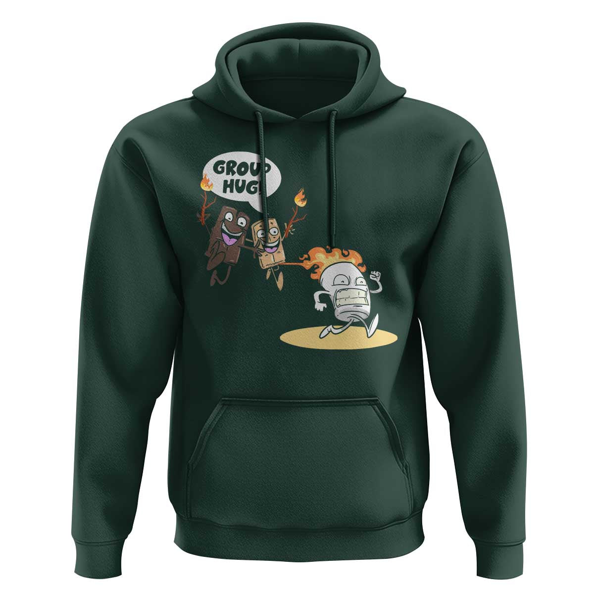 Funny Camping Hoodie Group Hug S'more Roasting Outdoor - Wonder Print Shop