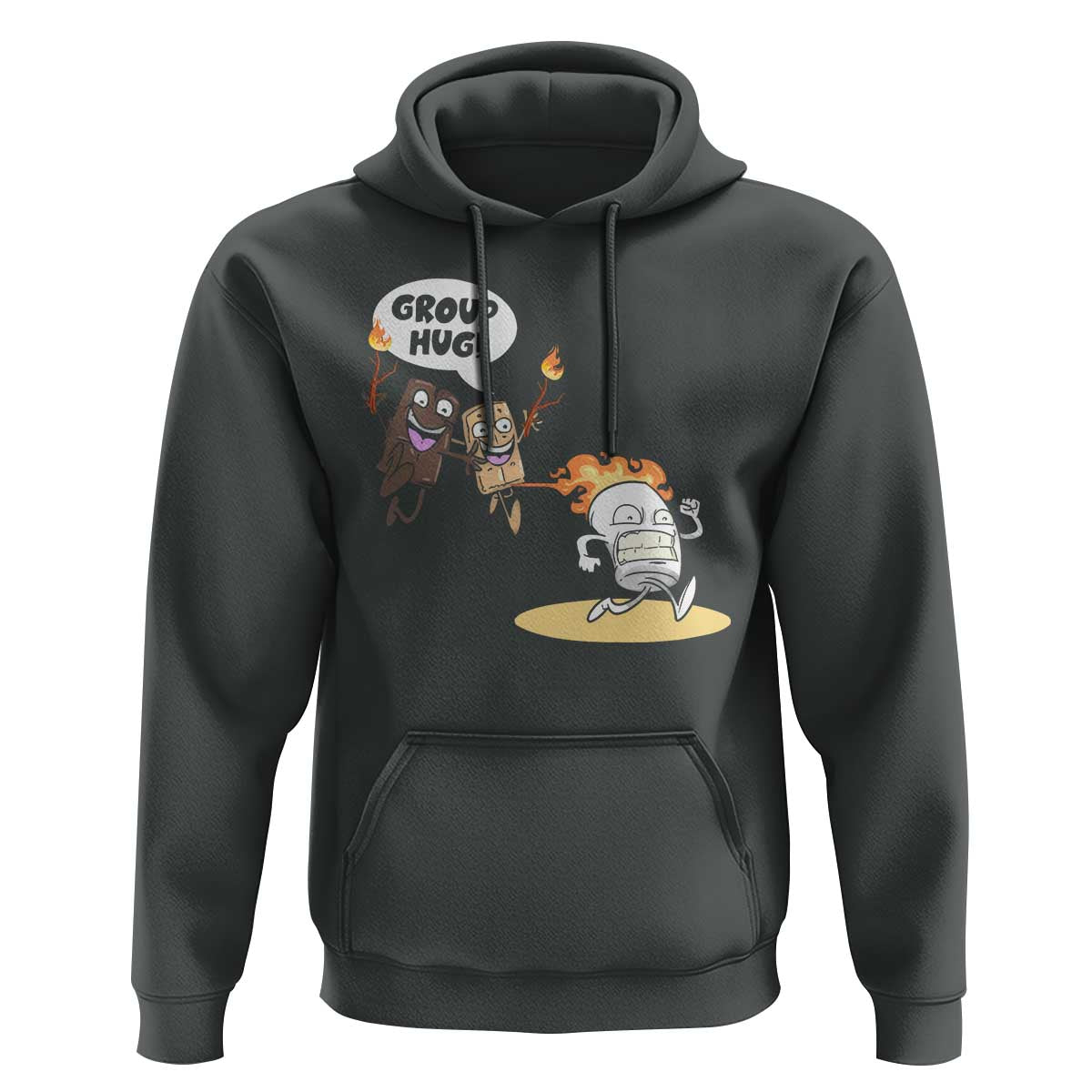 Funny Camping Hoodie Group Hug S'more Roasting Outdoor - Wonder Print Shop