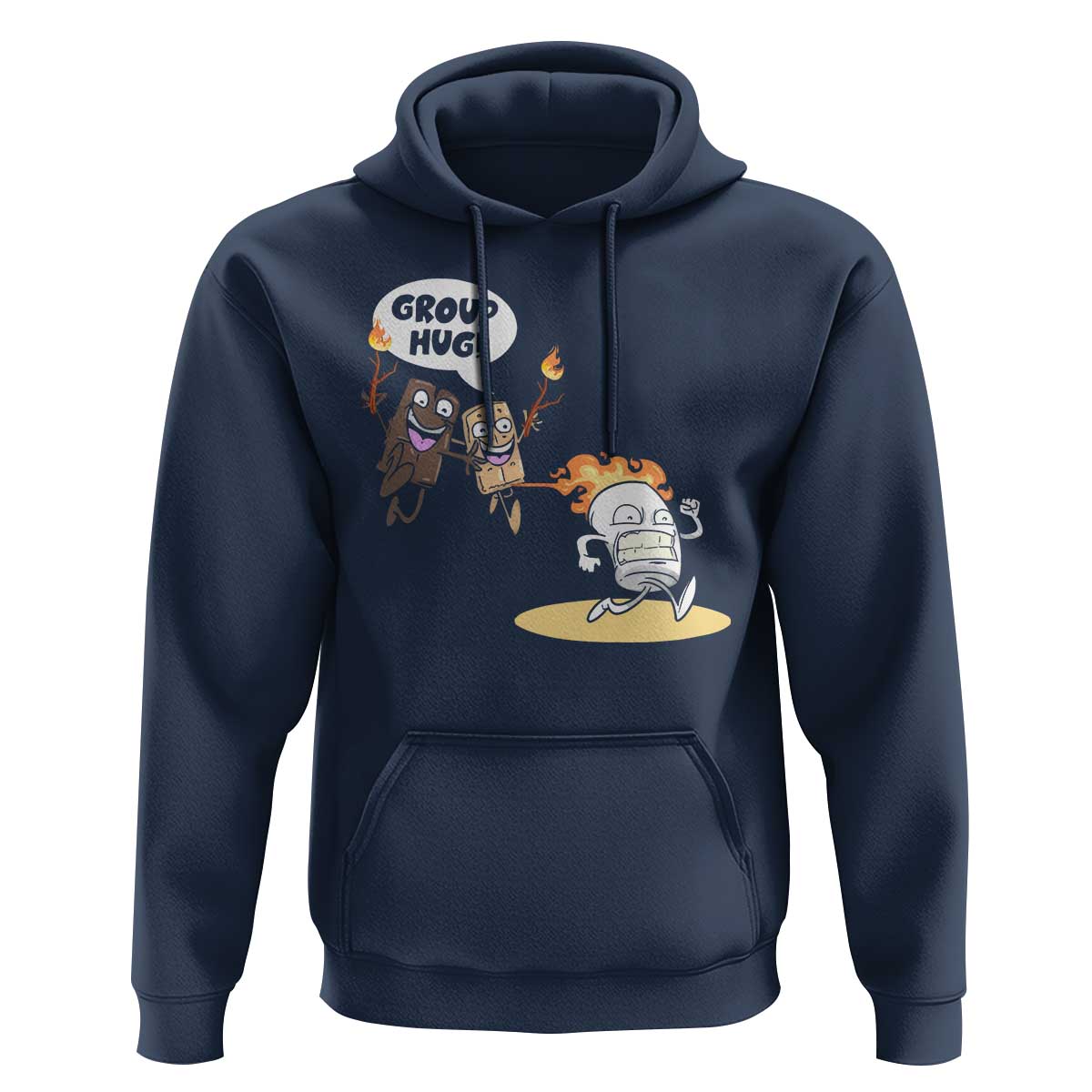 Funny Camping Hoodie Group Hug S'more Roasting Outdoor - Wonder Print Shop