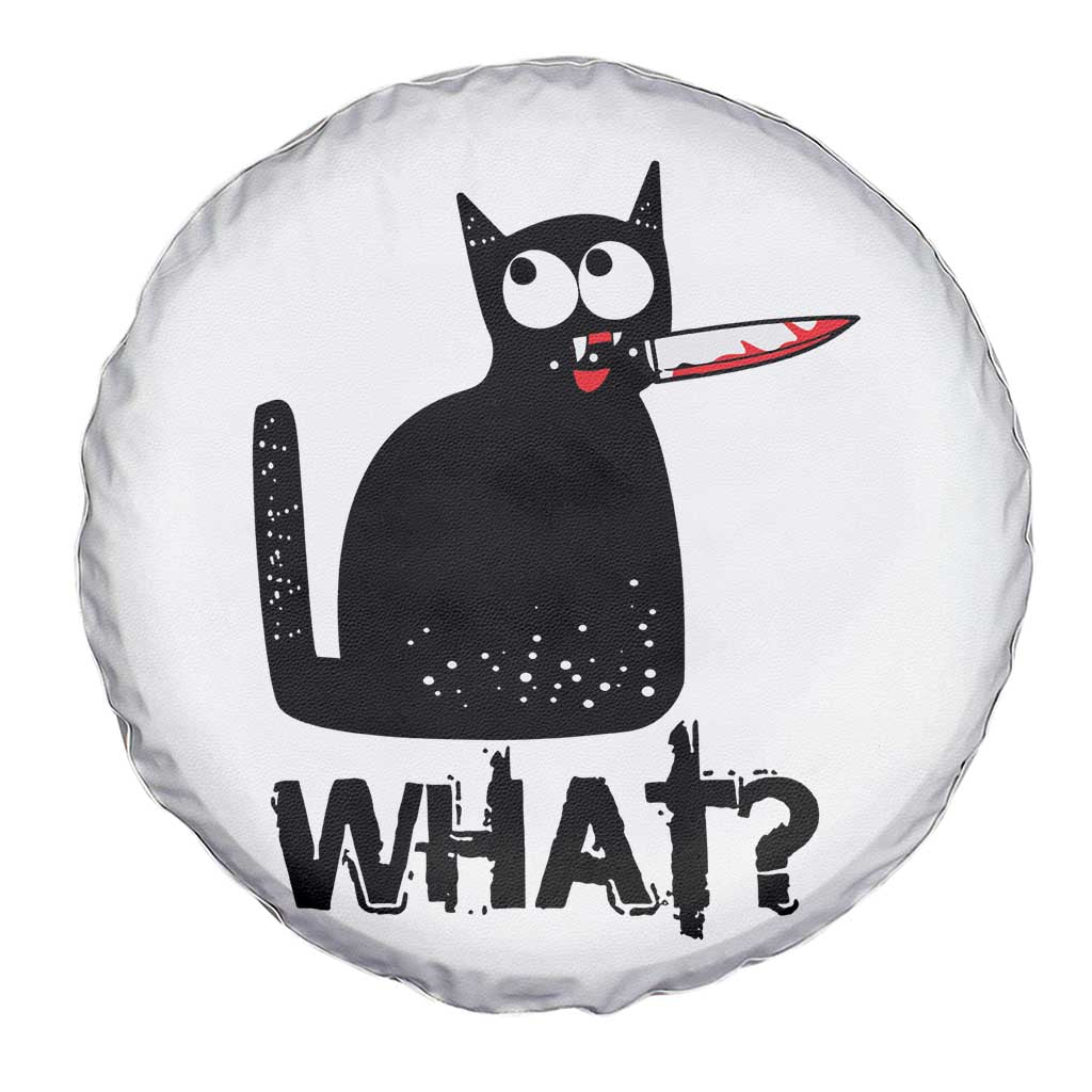 Funny Black Cat Spare Tire Cover What Kitten Murderous - Wonder Print Shop