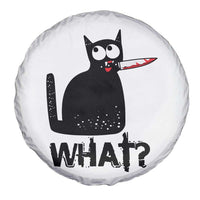 Funny Black Cat Spare Tire Cover What Kitten Murderous - Wonder Print Shop