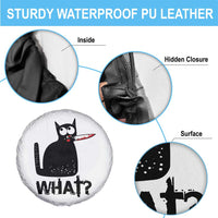 Funny Black Cat Spare Tire Cover What Kitten Murderous - Wonder Print Shop