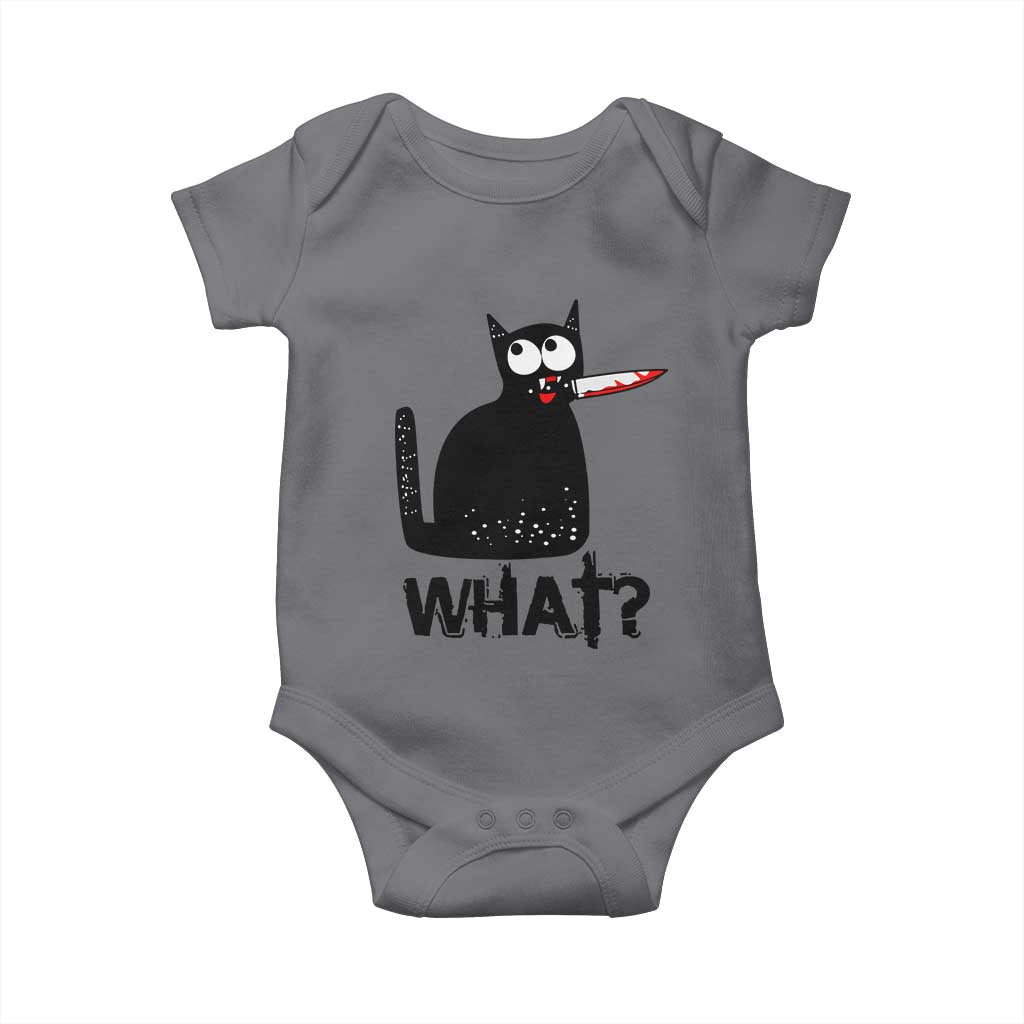 Funny Black Cat Baby Onesie What Kitten Murderous - Wonder Print Shop