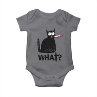 Funny Black Cat Baby Onesie What Kitten Murderous - Wonder Print Shop
