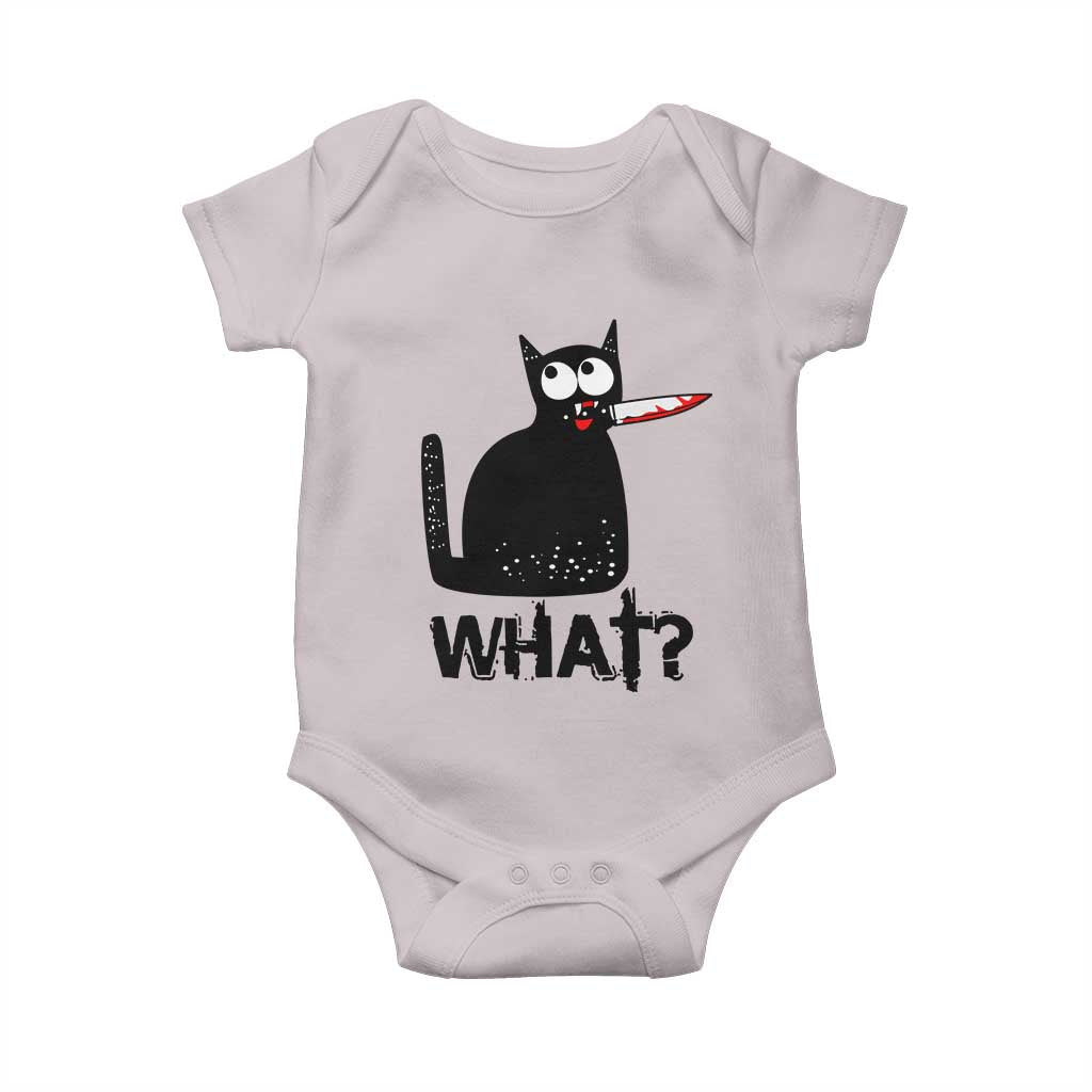 Funny Black Cat Baby Onesie What Kitten Murderous - Wonder Print Shop