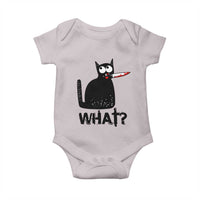 Funny Black Cat Baby Onesie What Kitten Murderous - Wonder Print Shop
