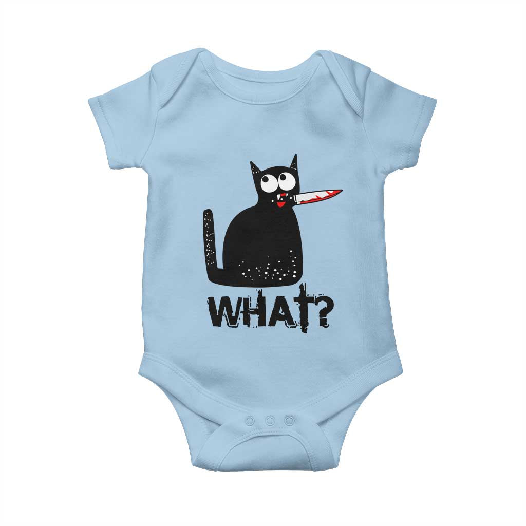 Funny Black Cat Baby Onesie What Kitten Murderous - Wonder Print Shop