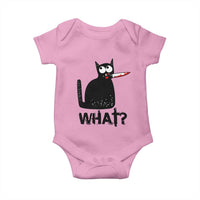 Funny Black Cat Baby Onesie What Kitten Murderous - Wonder Print Shop