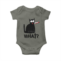 Funny Black Cat Baby Onesie What Kitten Murderous - Wonder Print Shop