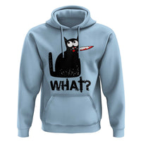 Funny Black Cat Hoodie What Kitten Murderous - Wonder Print Shop