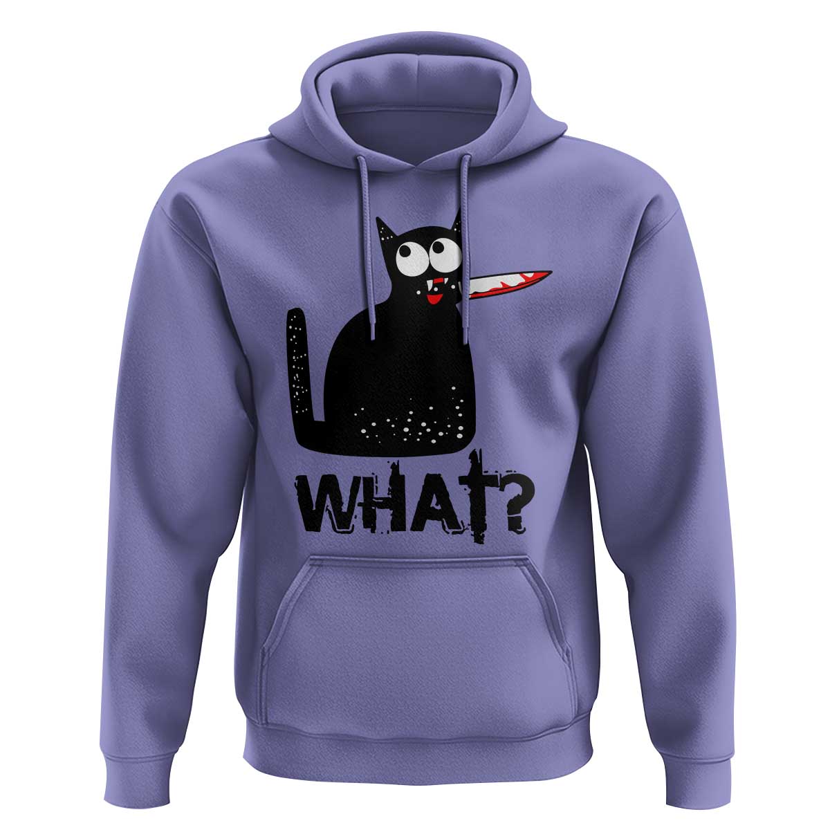 Funny Black Cat Hoodie What Kitten Murderous - Wonder Print Shop