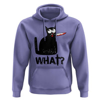 Funny Black Cat Hoodie What Kitten Murderous - Wonder Print Shop