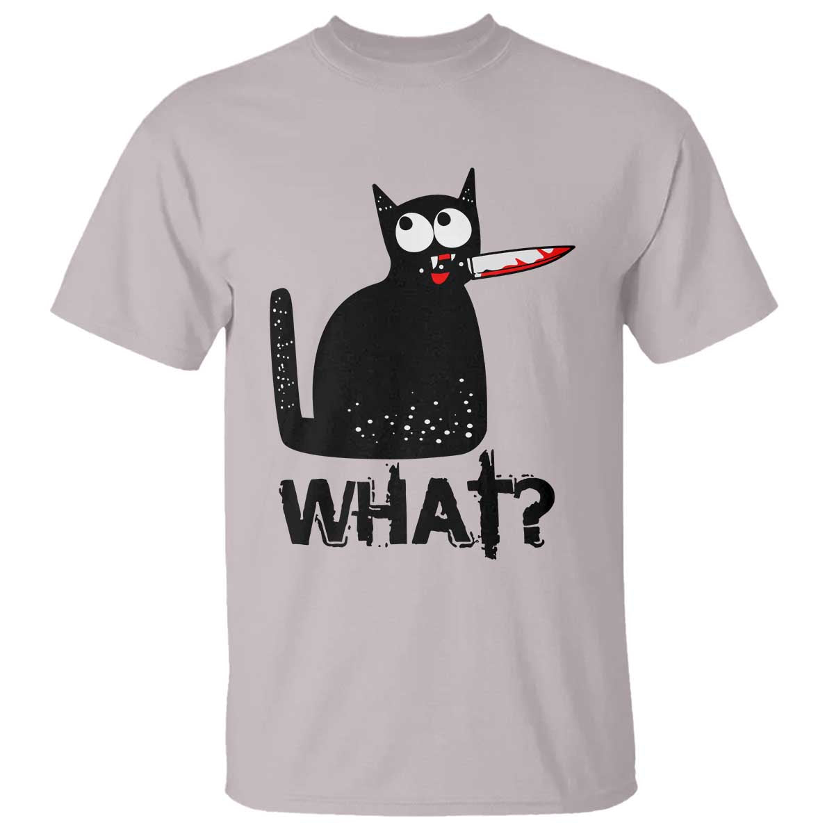 Funny Black Cat T Shirt What Kitten Murderous - Wonder Print Shop