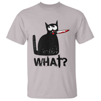 Funny Black Cat T Shirt What Kitten Murderous - Wonder Print Shop