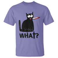 Funny Black Cat T Shirt What Kitten Murderous - Wonder Print Shop