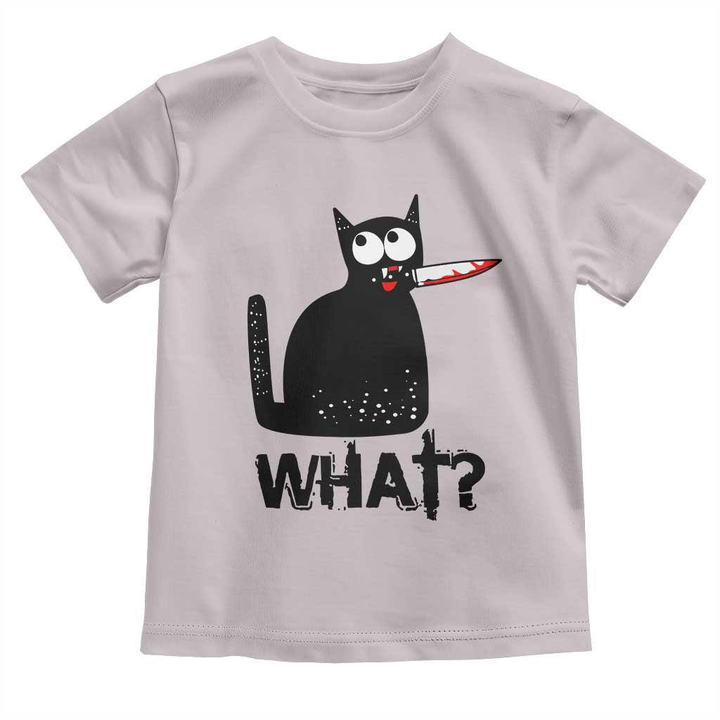 Funny Black Cat Toddler T Shirt What Kitten Murderous - Wonder Print Shop