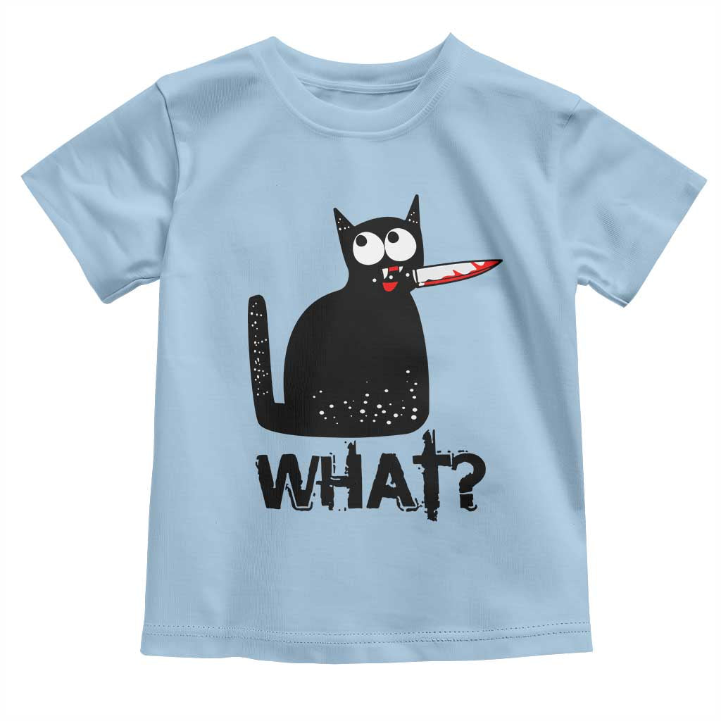 Funny Black Cat Toddler T Shirt What Kitten Murderous - Wonder Print Shop