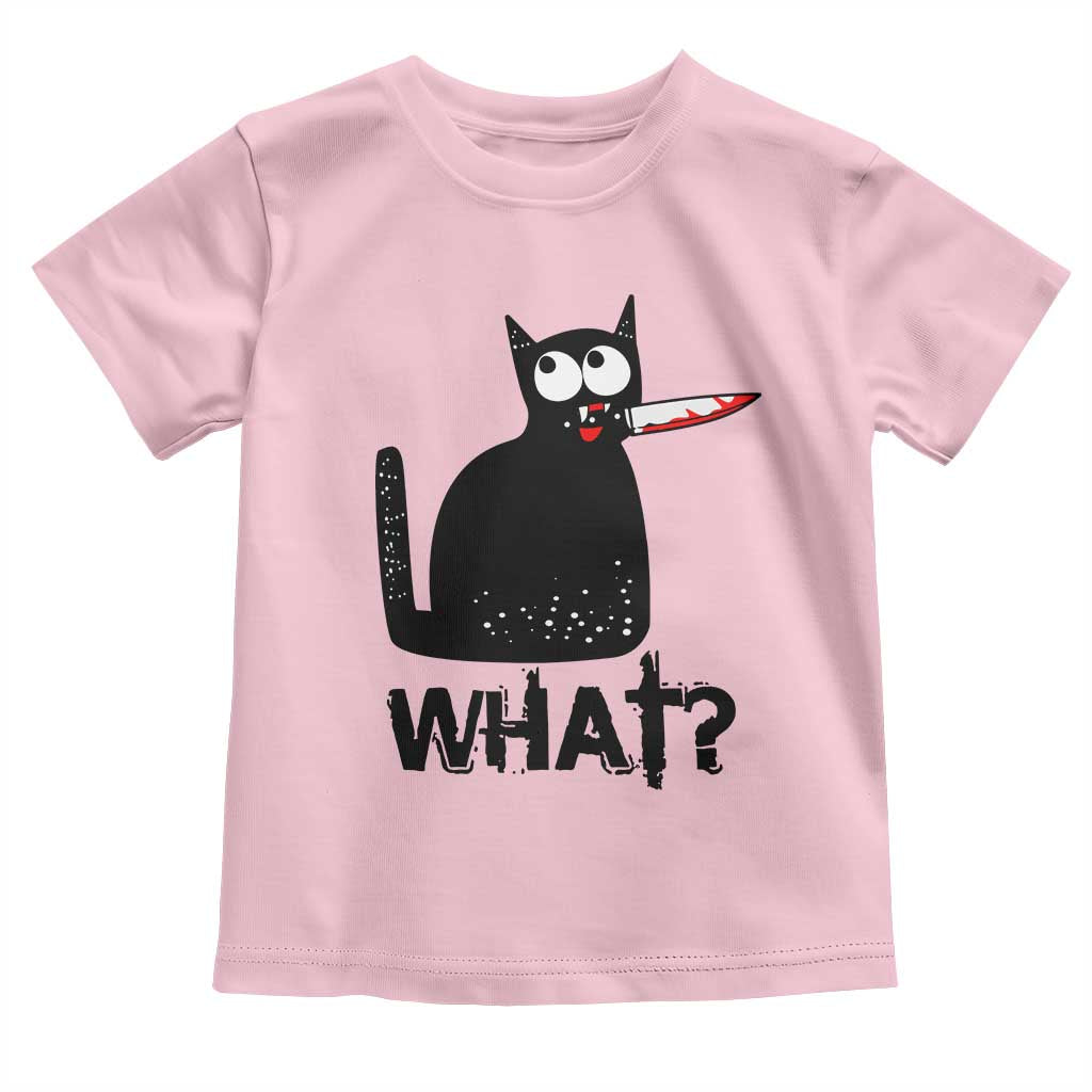 Funny Black Cat Toddler T Shirt What Kitten Murderous - Wonder Print Shop