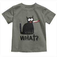 Funny Black Cat Toddler T Shirt What Kitten Murderous - Wonder Print Shop