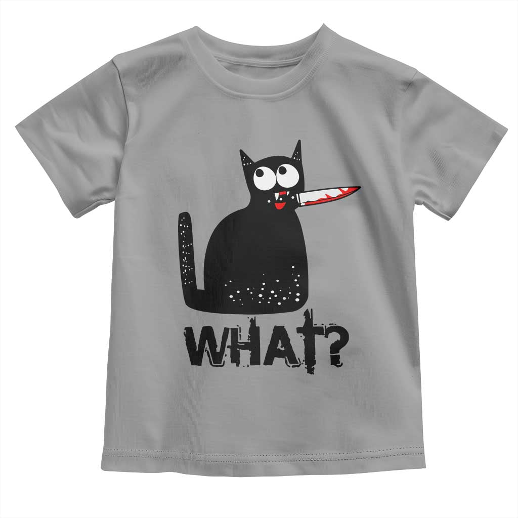 Funny Black Cat Toddler T Shirt What Kitten Murderous - Wonder Print Shop