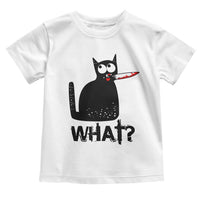 Funny Black Cat Toddler T Shirt What Kitten Murderous - Wonder Print Shop