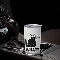 Funny Black Cat Tumbler Cup What Kitten Murderous - Wonder Print Shop