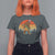 Funny Bigfoot T Shirt For Women Carrying Hot Dog 4th Of July - Wonder Print Shop