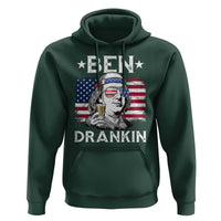 Funny 4th Of July Drinking Hoodie Ben Drankin Beer Mug American Flag - Wonder Print Shop
