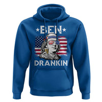 Funny 4th Of July Drinking Hoodie Ben Drankin Beer Mug American Flag - Wonder Print Shop