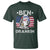 Funny 4th Of July Drinking T Shirt Ben Drankin Beer Mug American Flag - Wonder Print Shop