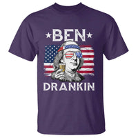 Funny 4th Of July Drinking T Shirt Ben Drankin Beer Mug American Flag - Wonder Print Shop