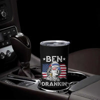 Funny 4th Of July Drinking Tumbler Cup Ben Drankin Beer Mug American Flag - Wonder Print Shop