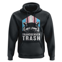 Transgender Trash Raccoon Hoodie LGBT Vintage Rainbow Flag Pride Month - Wonder Print Shop