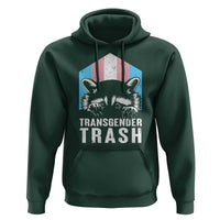 Transgender Trash Raccoon Hoodie LGBT Vintage Rainbow Flag Pride Month - Wonder Print Shop