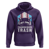 Transgender Trash Raccoon Hoodie LGBT Vintage Rainbow Flag Pride Month - Wonder Print Shop