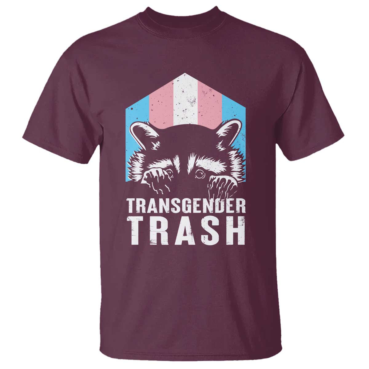 Transgender Trash Raccoon T Shirt LGBT Vintage Rainbow Flag Pride Month - Wonder Print Shop