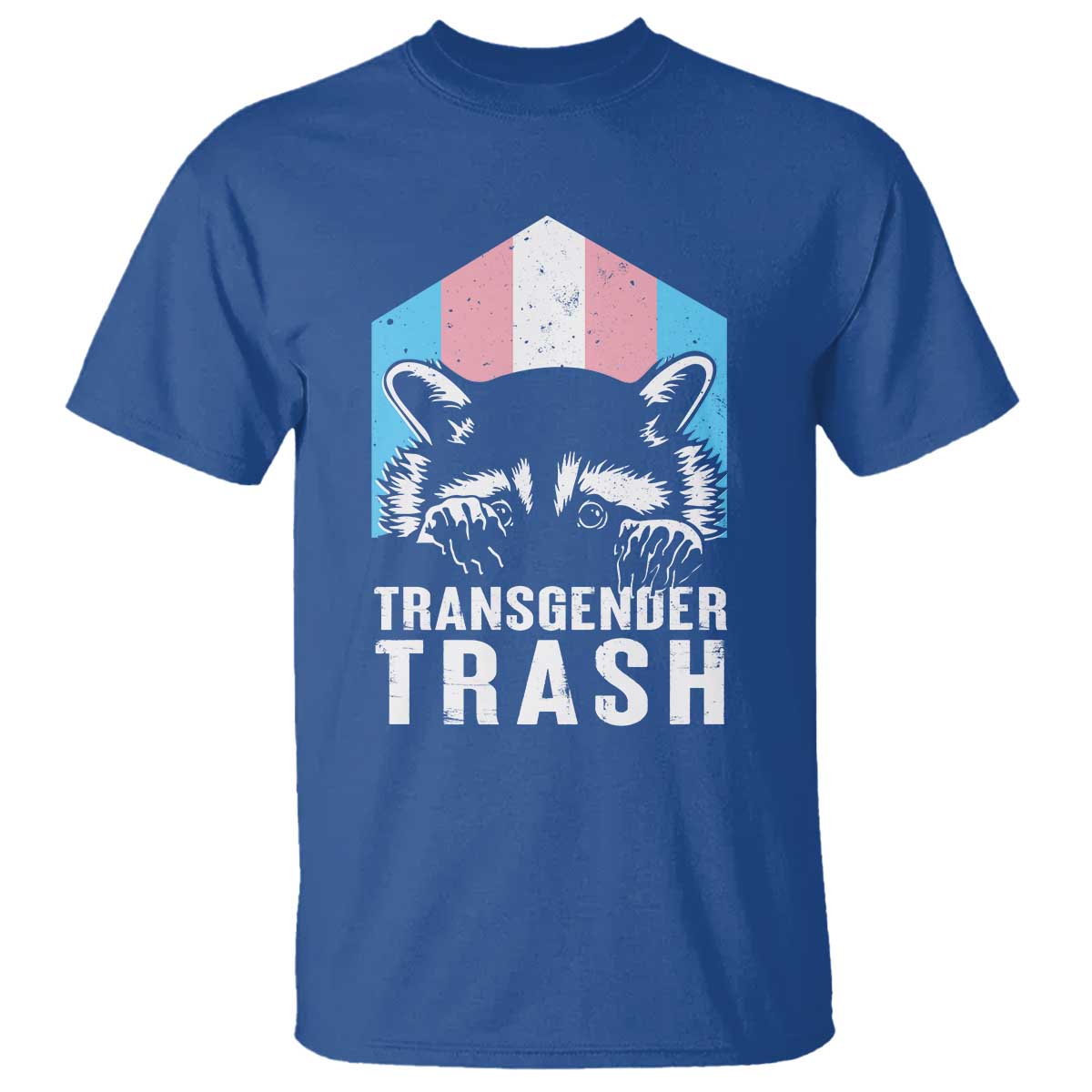 Transgender Trash Raccoon T Shirt LGBT Vintage Rainbow Flag Pride Month - Wonder Print Shop