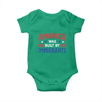 Funny America Was Built By Immigrants Baby Onesie Stars Stripes - Wonder Print Shop
