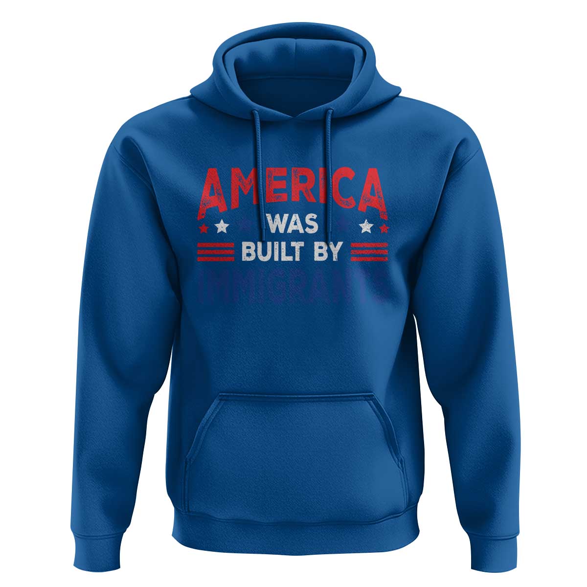 Funny America Was Built By Immigrants Hoodie Stars Stripes - Wonder Print Shop