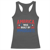 Funny America Was Built By Immigrants Racerback Tank Top Stars Stripes - Wonder Print Shop