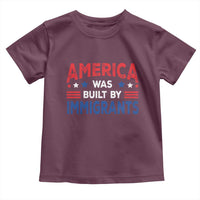 Funny America Was Built By Immigrants Toddler T Shirt Stars Stripes - Wonder Print Shop