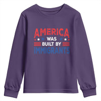 Funny America Was Built By Immigrants Youth Sweatshirt Stars Stripes - Wonder Print Shop