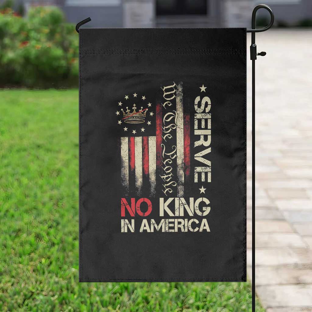 Funny We The People Serve No King In American Garden Flag Vintage Betsy Ross Flag - Wonder Print Shop
