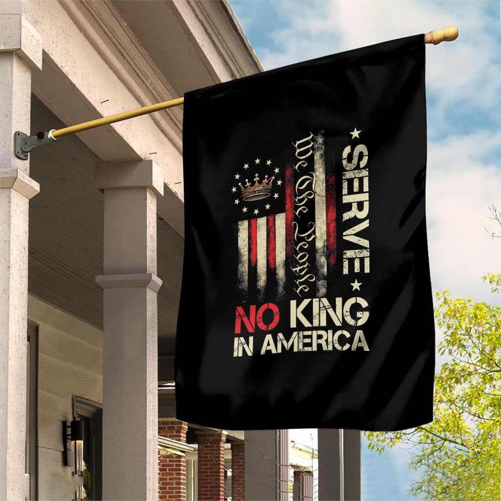 Funny We The People Serve No King In American Garden Flag Vintage Betsy Ross Flag - Wonder Print Shop