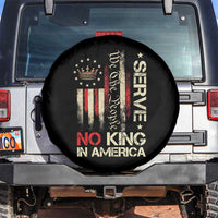 Funny We The People Serve No King In American Spare Tire Cover Vintage Betsy Ross Flag - Wonder Print Shop